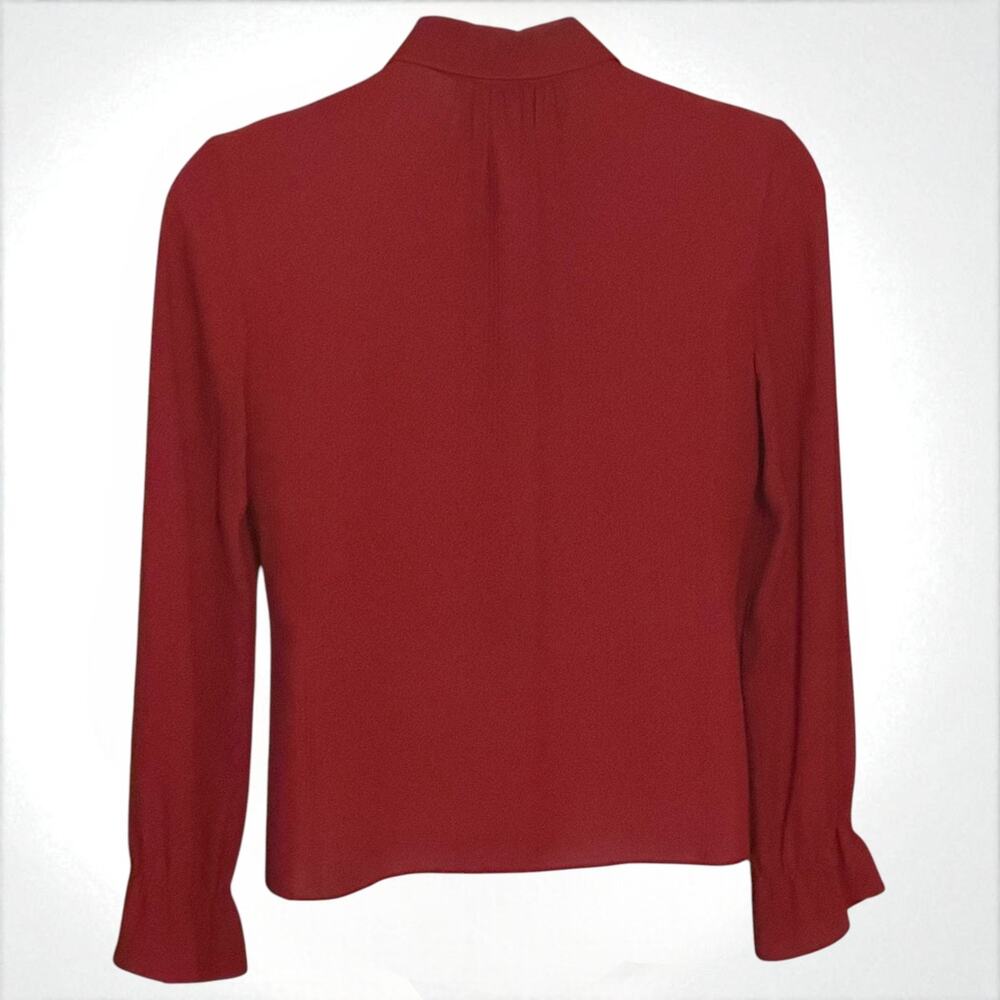 Vintage Talbots Silk Button Up Blouse Shirt Size … - image 5